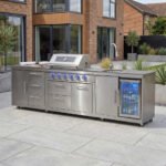 Stanley Straight Outdoor Kitchen 4 Burner Gas BBQ S2961-E - Stainless Steel