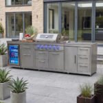 Stanley Straight Outdoor Kitchen 4 Burner Gas BBQ S3018-B - Stainless Steel
