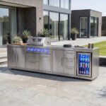 Stanley Straight Outdoor Kitchen 4 Burner Gas BBQ S3338-A - Stainless Steel