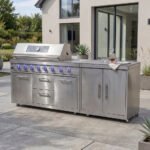 Stanley Straight Outdoor Kitchen 6 Burner Gas BBQ S2298-A - Stainless Steel