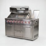 Stanley Straight Outdoor Kitchen 6 Burner Gas BBQ S2941-A - Stainless Steel - Image 2