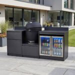 Oakley Straight Outdoor Kitchen Kamado Charcoal BBQ K2100-H - Graphite Grey