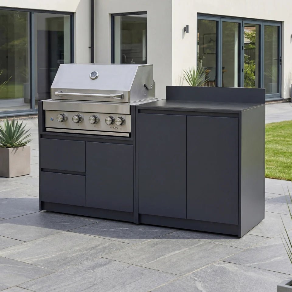 W26635-image-1-2026-05-26-03-12-02 Oakley Straight Outdoor Kitchen 4 Burner Gas BBQ S1800-A - Graphite Grey - Image 1