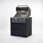 Oakley Straight Outdoor Kitchen 4 Burner Gas BBQ S2400-D - Graphite Grey - Image 2