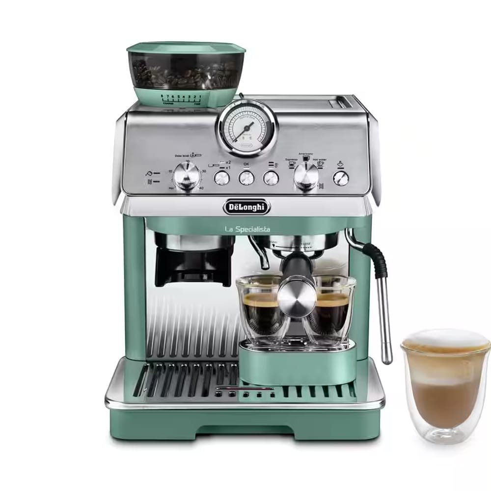 137bdf8f-EC9155GR-1 Delonghi La Specialista Arte Bean to Cup Espresso Coffee Machine in Green EC9155GR - Image 1