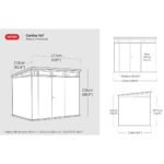 Keter Cortina 9ft 2" x 7ft (2.8 x 2.1m) Storage Shed - Image 2