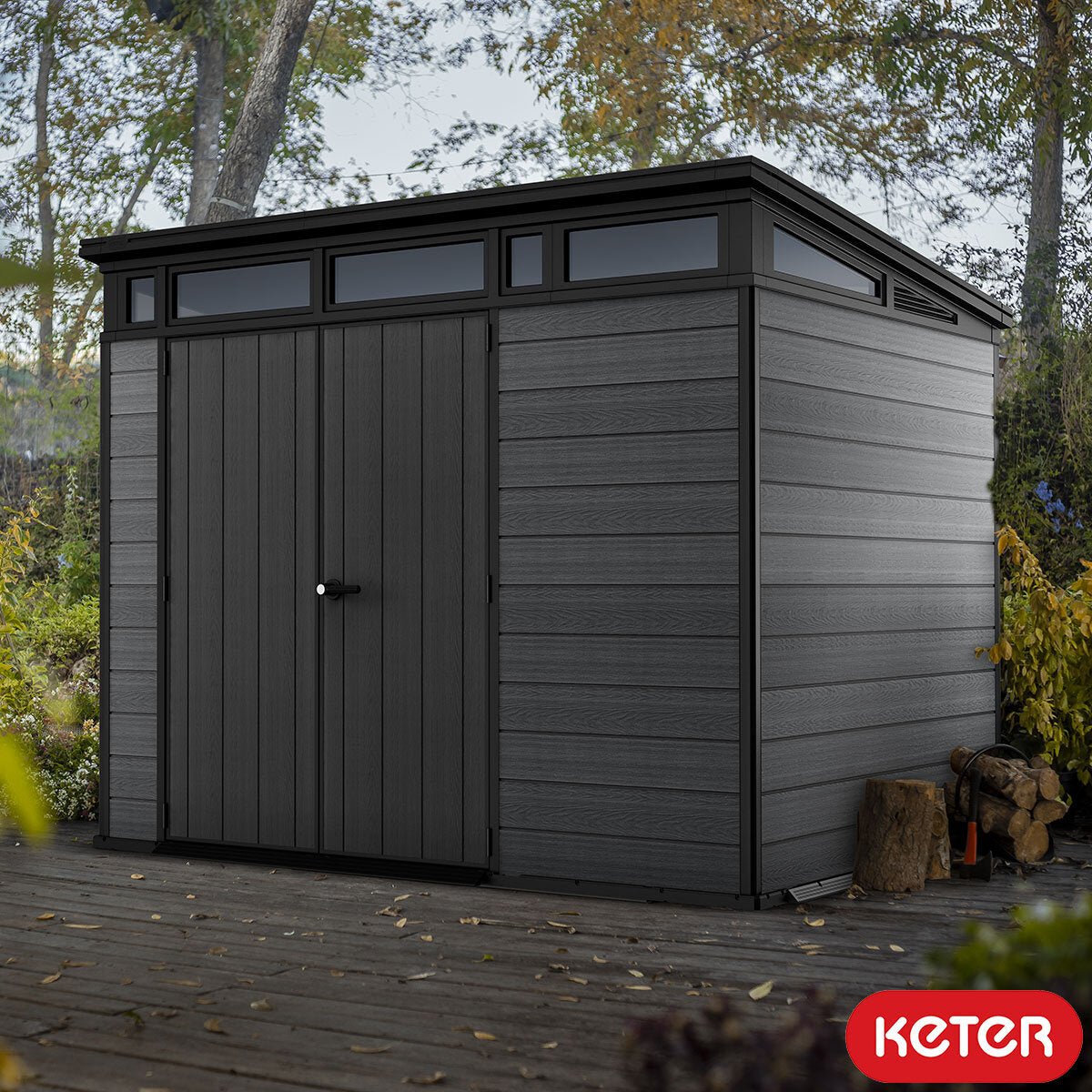 225585302667294 Keter Cortina 9ft 2" x 7ft (2.8 x 2.1m) Storage Shed - Image 1