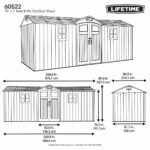 Lifetime 19Ft X 7Ft (5.7 X 2.1M) Outdoor Storage Shed - Model 60522 - Image 2
