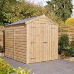 6′ x 8′ Premier Shiplap Windowless Double Door Apex Shed - Image 2