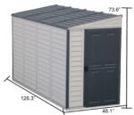 Duramax 4×10 Sidemate Shed Gray with Foundation 36725 - Image 3