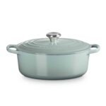 Le Creuset Cast Iron Oval Casserole 27cm Sea Salt - Image 5