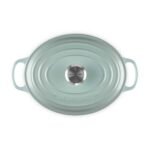 Le Creuset Cast Iron Oval Casserole 27cm Sea Salt - Image 3