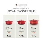 Le Creuset Cast Iron Oval Casserole 27cm Sea Salt - Image 6