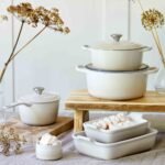 Le Creuset Cast Iron Round Casserole 24cm Meringue - Image 5