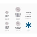 Joseph Joseph Space™ Steel Folding Handle 6-Piece Cookware Set – 1000033 - Image 6