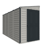 Duramax 4×10 Sidemate Shed Gray with Foundation 36725 - Image 2